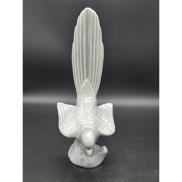 Blue Jay Bird Ceramic Figurine Gray Color #1307 Mid-Century Modern NICE!! - Picture 9 of 11